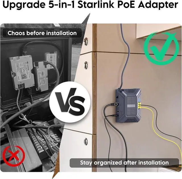 QUIDDITY Starlink V2 Poe Injector, 180W 5 in 1 Gigabit POE Adapter Compatible with StarLink (Gen2) POE DC 9-36V/3A with USB & Type-C Power Output | +254100720022 QUIDDITY Starlink V2 Poe Injector, 180W 5 in 1 Gigabit POE Adapter Compatible with StarLink (Gen2) POE DC 9-36V/3A with USB & Type-C Power Output - Image 6