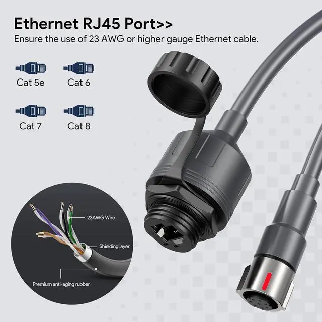 Starlink Ethernet Adapter Performance Gen 3 1FT/30CM Waterproof RJ45 Coupler & Ethernet Cable Extension for Performance Gen 3 Dish, Plug-and-Play, High-Speed Data Transmission, Outdoor Use (1 Pack) | +254100720022 Starlink Ethernet Adapter Performance Gen 3 1FT/30CM Waterproof RJ45 Coupler & Ethernet Cable Extension for Performance Gen 3 Dish, Plug-and-Play, High-Speed Data Transmission, Outdoor Use (1 Pack) - Image 2