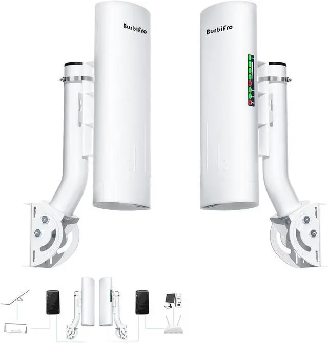 Point to Point Starlink Internet Long Range Transmission with Bracket Mount for Starlink Gen 3 Router, Starlink WiFi/Signal Extender, 5.8GHz 3KM 1000Mbps, 18dBi High Gain Antenna, 2 Pack (Large) | +254100720022 Point to Point Starlink Internet Long Range Transmission with Bracket Mount for Starlink Gen 3 Router, Starlink WiFi/Signal Extender, 5.8GHz 3KM 1000Mbps, 18dBi High Gain Antenna, 2 Pack (Large)