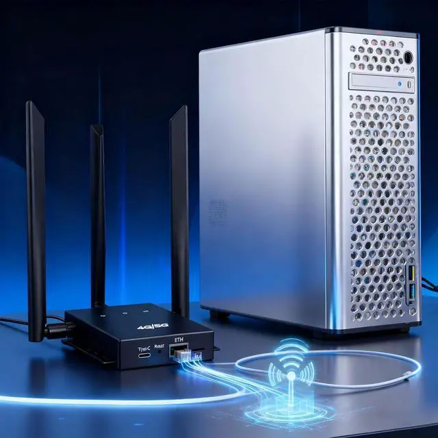 USB C Mobile Router, 4Ghz Removable Antennae Metal Case WIFI6 Card Operating Fast Networking 110V Voltages | +254100720022 USB C Mobile Router, 4Ghz Removable Antennae Metal Case WIFI6 Card Operating Fast Networking 110V Voltages - Image 2
