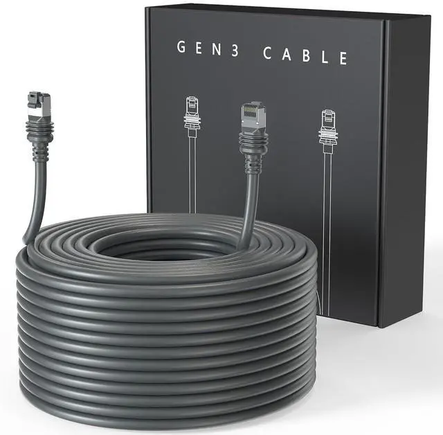 LUCMO 100FT/ 30M Starlink Gen 3 Cable for Starlink Standard Generation 3, Replacement Extension Cable Waterproof Satellite Starlink Standard V3 (100FT), Grey | +254100720022 LUCMO 100FT/ 30M Starlink Gen 3 Cable for Starlink Standard Generation 3, Replacement Extension Cable Waterproof Satellite Starlink Standard V3 (100FT), Grey