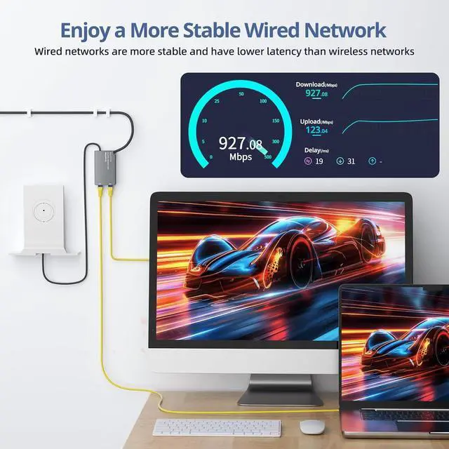 Dual Port Ethernet Adapter for Starlink Gen 2, for Starlink V2 Ethernet Dongles RJ45 Interface Wired Extenders | +254100720022 Dual Port Ethernet Adapter for Starlink Gen 2, for Starlink V2 Ethernet Dongles RJ45 Interface Wired Extenders - Image 4