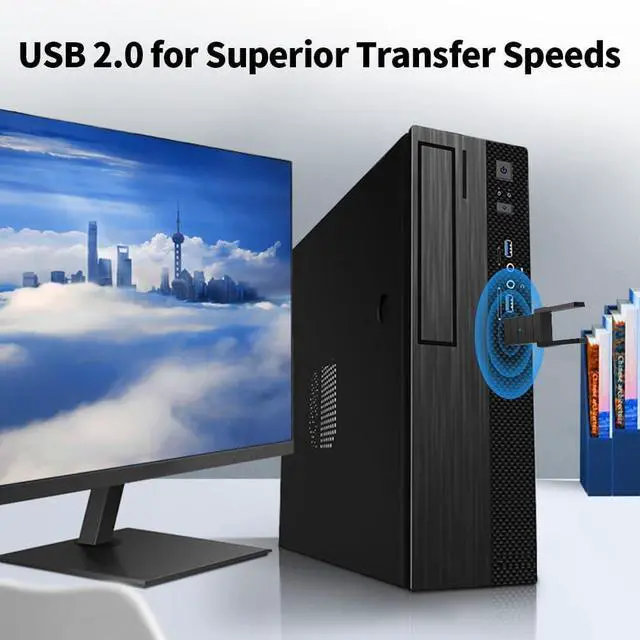 WiFi Adapter for Desktop PC, Wireless Adapter Wide-Coverage Dual Band 2.4GHz 400Mbps and 5GHz 867Mbps, USB 2.0, Dual High Gain Antenna, Supports Windows 10/11, Plug and Play 1300Mbps | +254100720022 WiFi Adapter for Desktop PC, Wireless Adapter Wide-Coverage Dual Band 2.4GHz 400Mbps and 5GHz 867Mbps, USB 2.0, Dual High Gain Antenna, Supports Windows 10/11, Plug and Play 1300Mbps - Image 4