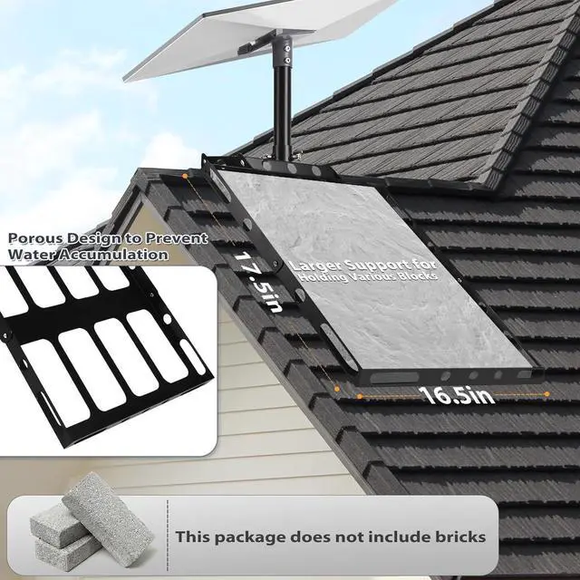 Gen 3 Starlink Roof Mount, Starlink Roof Ridge Mount with Gen 3 Pipe Adapter, Adjustable Angle Starlink Mounting Kit, No Drilling Required | +254100720022 Gen 3 Starlink Roof Mount, Starlink Roof Ridge Mount with Gen 3 Pipe Adapter, Adjustable Angle Starlink Mounting Kit, No Drilling Required - Image 3