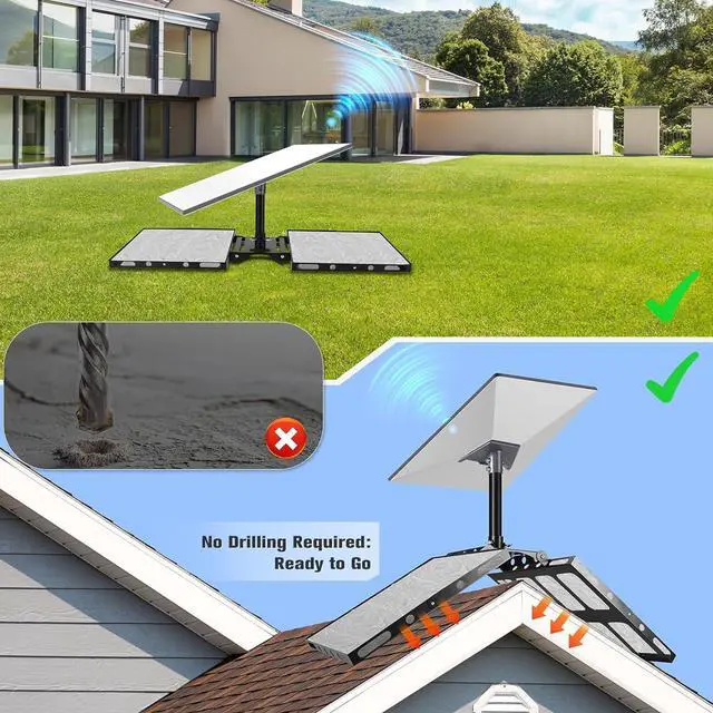 Gen 3 Starlink Roof Mount, Starlink Roof Ridge Mount with Gen 3 Pipe Adapter, Adjustable Angle Starlink Mounting Kit, No Drilling Required | +254100720022 Gen 3 Starlink Roof Mount, Starlink Roof Ridge Mount with Gen 3 Pipe Adapter, Adjustable Angle Starlink Mounting Kit, No Drilling Required - Image 4