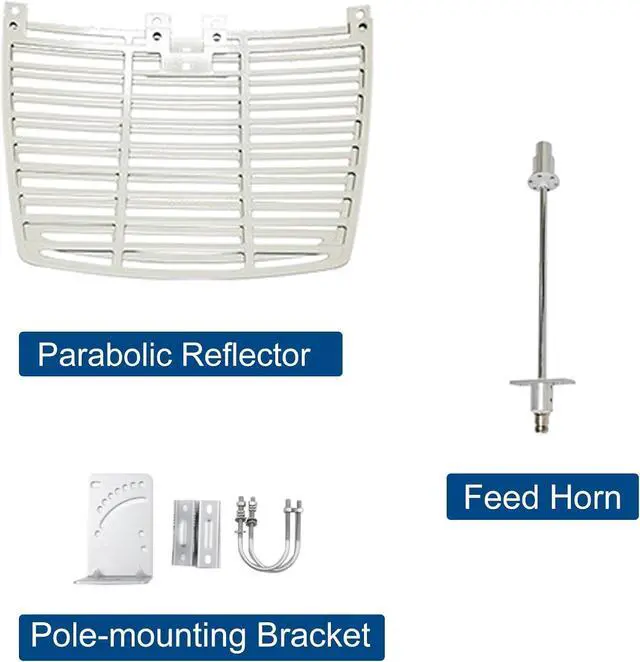 5.8GHz 5GHz 24dBi High-Gain WiFi Outdoor Directional Dish Antenna (5150-5850 MHz) N-Type Female Grid Parabolic | +254100720022 5.8GHz 5GHz 24dBi High-Gain WiFi Outdoor Directional Dish Antenna (5150-5850 MHz) N-Type Female Grid Parabolic - Image 2