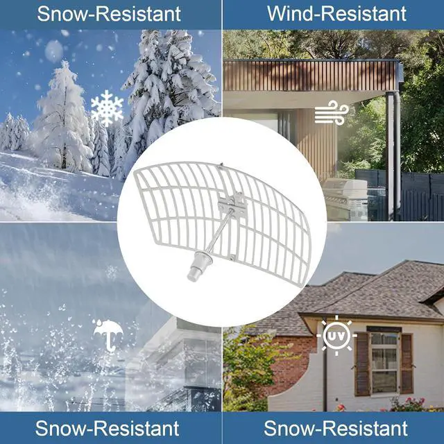 5.8GHz 5GHz 24dBi High-Gain WiFi Outdoor Directional Dish Antenna (5150-5850 MHz) N-Type Female Grid Parabolic | +254100720022 5.8GHz 5GHz 24dBi High-Gain WiFi Outdoor Directional Dish Antenna (5150-5850 MHz) N-Type Female Grid Parabolic - Image 6