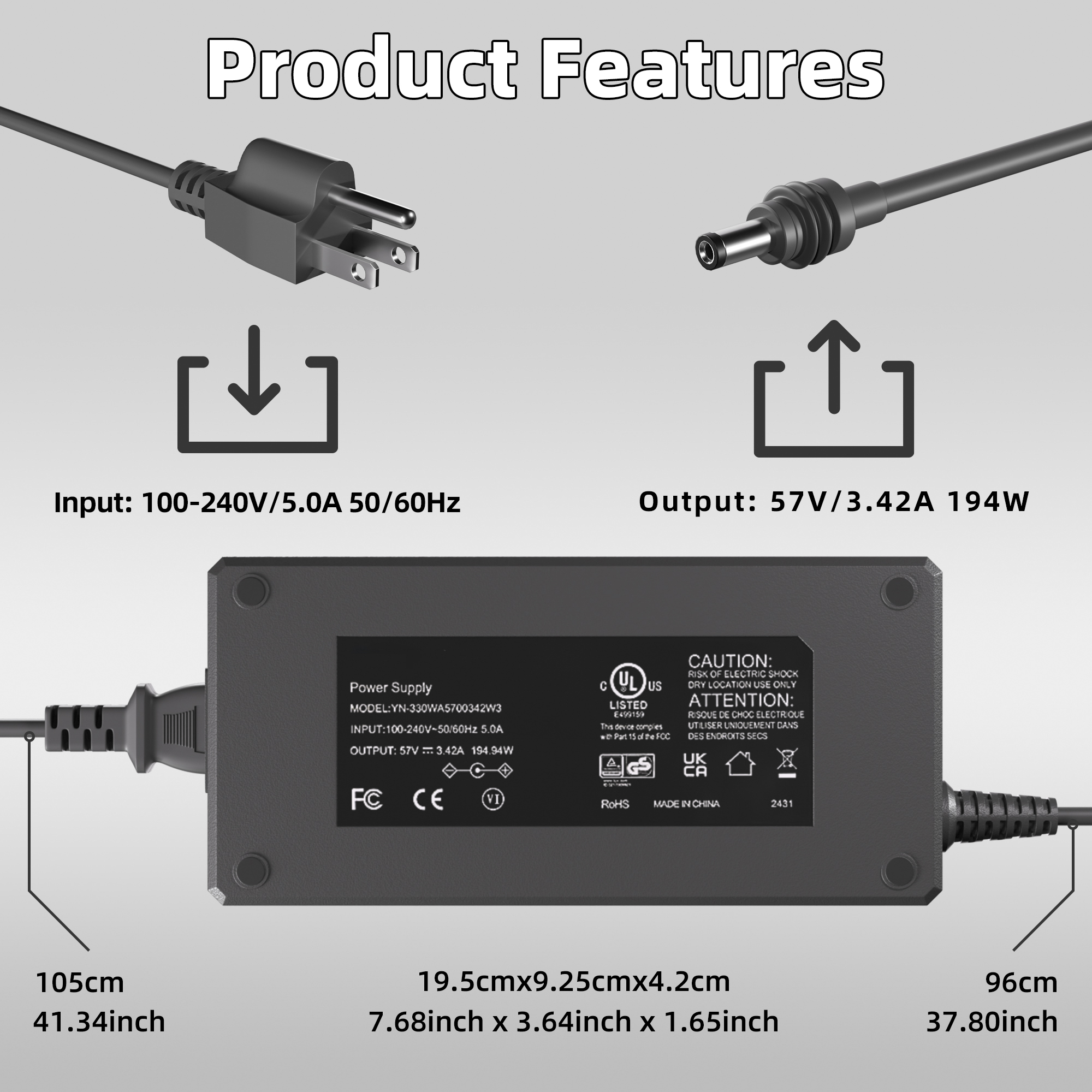 GEN3-ACDC-1 Starlink Gen 3 195W AC to DC Power Supply Adapter with AC Cord | Kenya | +254100720022 GEN3-ACDC-1 Starlink Gen 3 195W AC to DC
Power Supply Adapter with AC Cord | Kenya - Image 2