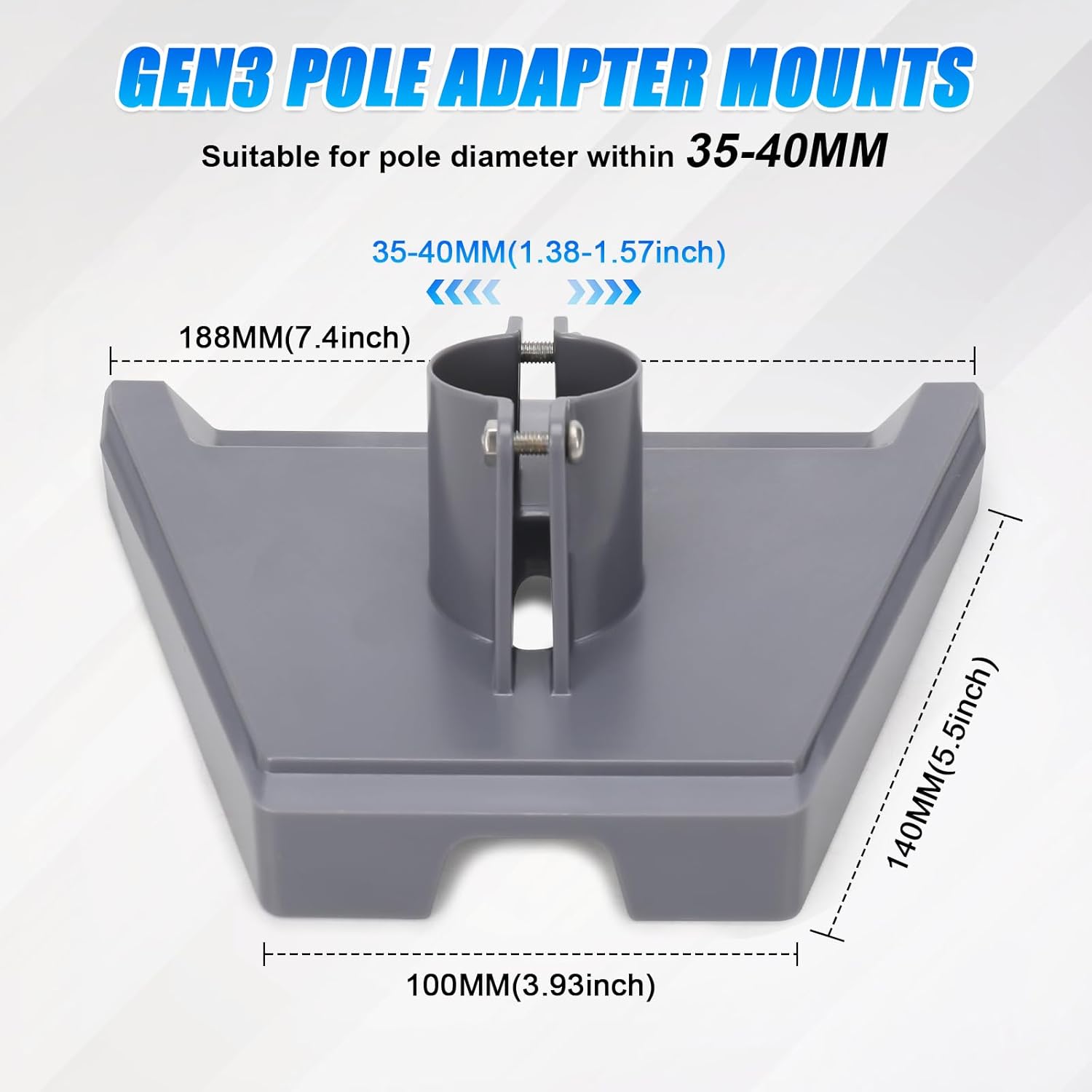 Starlink Gen3 Pipe Adapter Pole Mount Kit Compatible within 1.37? – 1.53? | Kenya | +254100720022 Starlink Gen3 Pipe Adapter Pole Mount Kit
Compatible within 1.37? – 1.53? | Kenya - Image 2