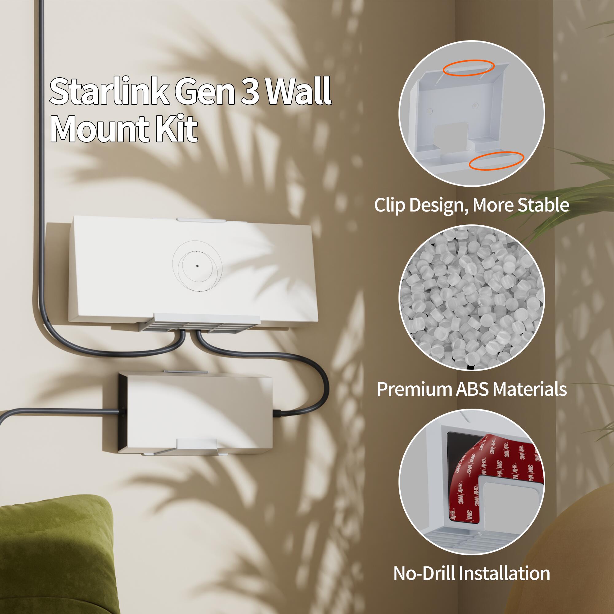 Gen3-R2 Starlink Gen3 Router and Power Supply Wall Mount Kit – No Drill Installation | Kenya | +254100720022 Gen3-R2 Starlink Gen3 Router and Power
Supply Wall Mount Kit – No Drill Installation | Kenya - Image 2