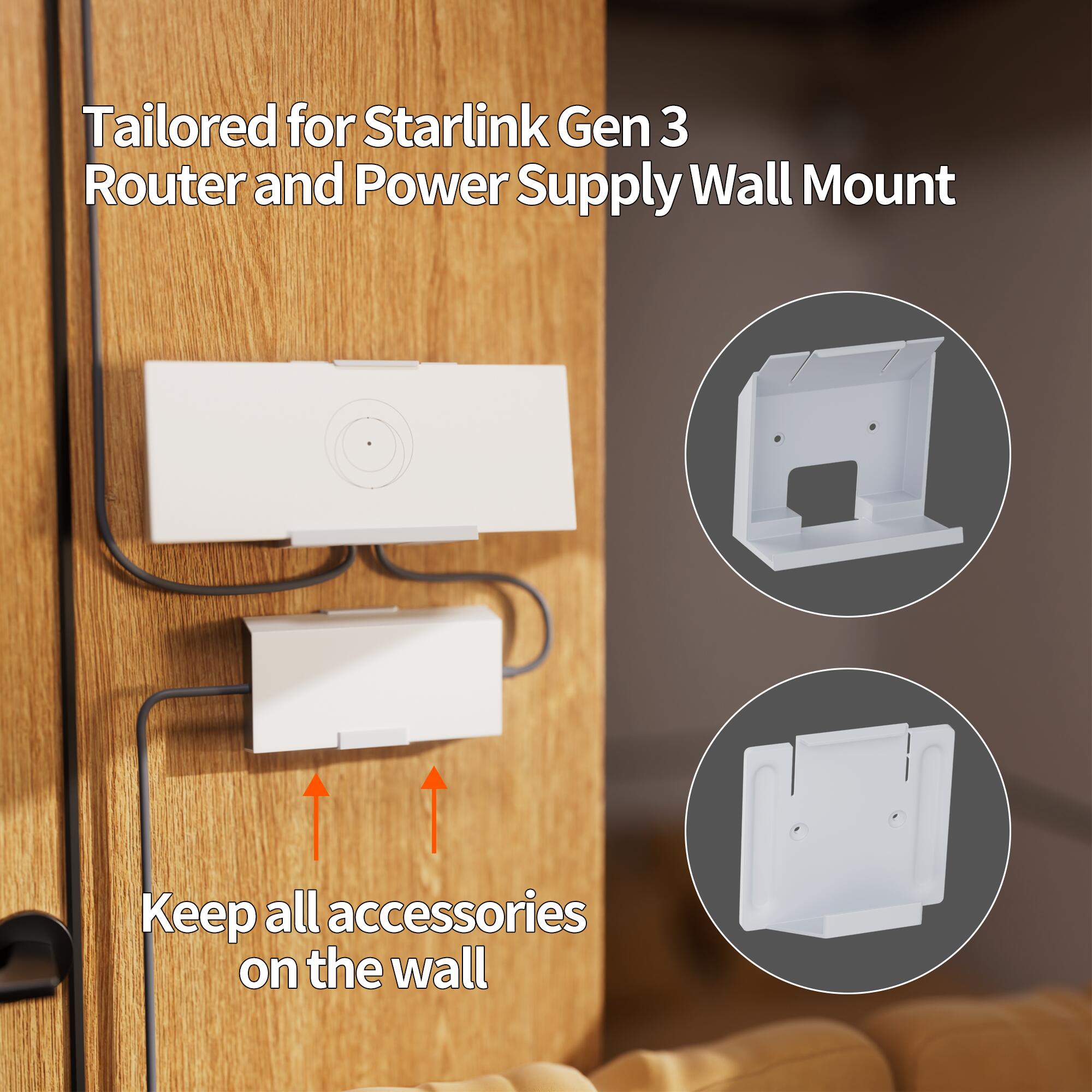 Gen3-R2 Starlink Gen3 Router and Power Supply Wall Mount Kit – No Drill Installation | Kenya | +254100720022 Gen3-R2 Starlink Gen3 Router and Power
Supply Wall Mount Kit – No Drill Installation | Kenya - Image 4