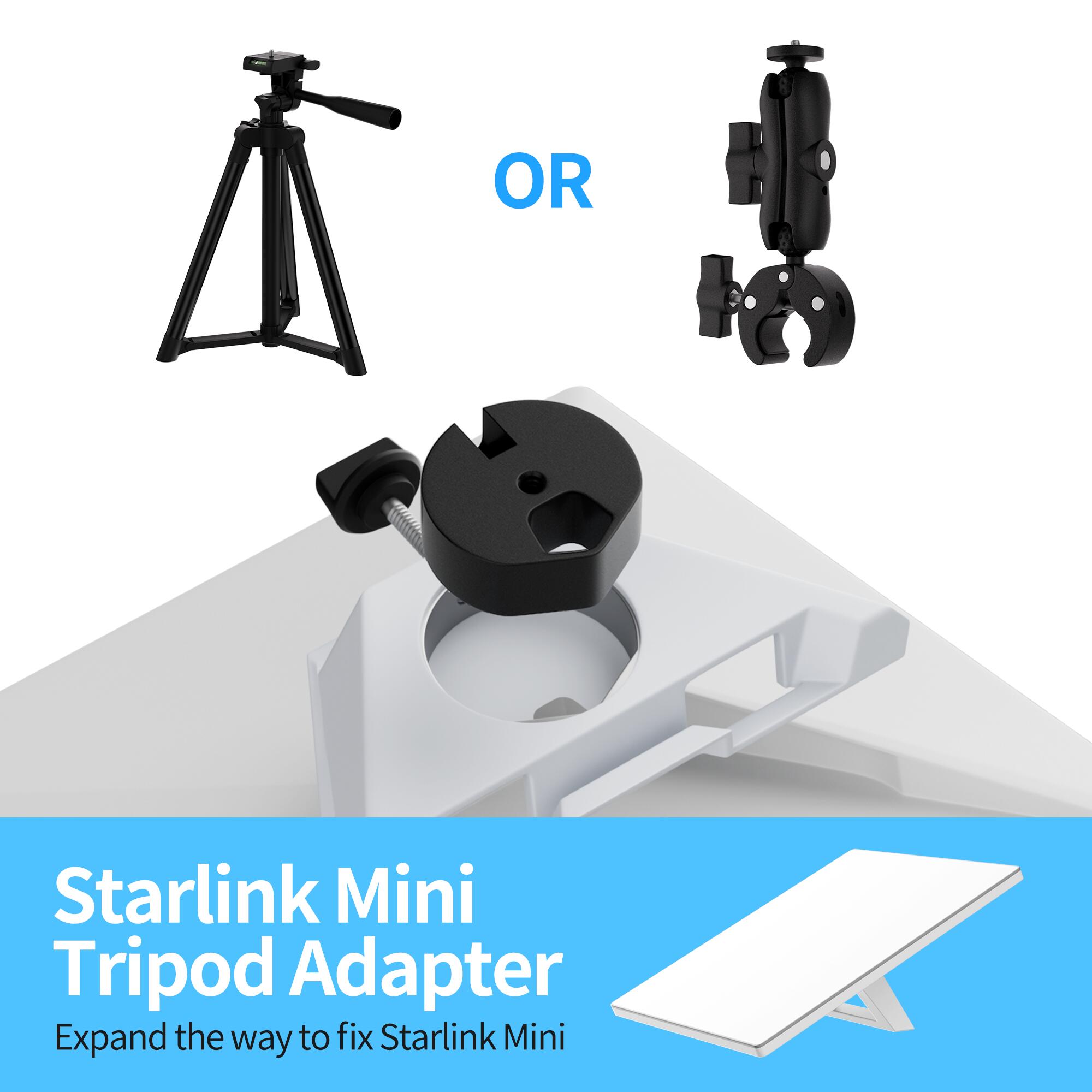 MINI-BA Aluminum Alloy Starlink Mini Tripod Adapter – 1/4?-20 Thread – Fits Pipe Adapter | Kenya | +254100720022 MINI-BA Aluminum Alloy Starlink Mini
Tripod Adapter – 1/4?-20 Thread – Fits Pipe Adapter | Kenya - Image 4
