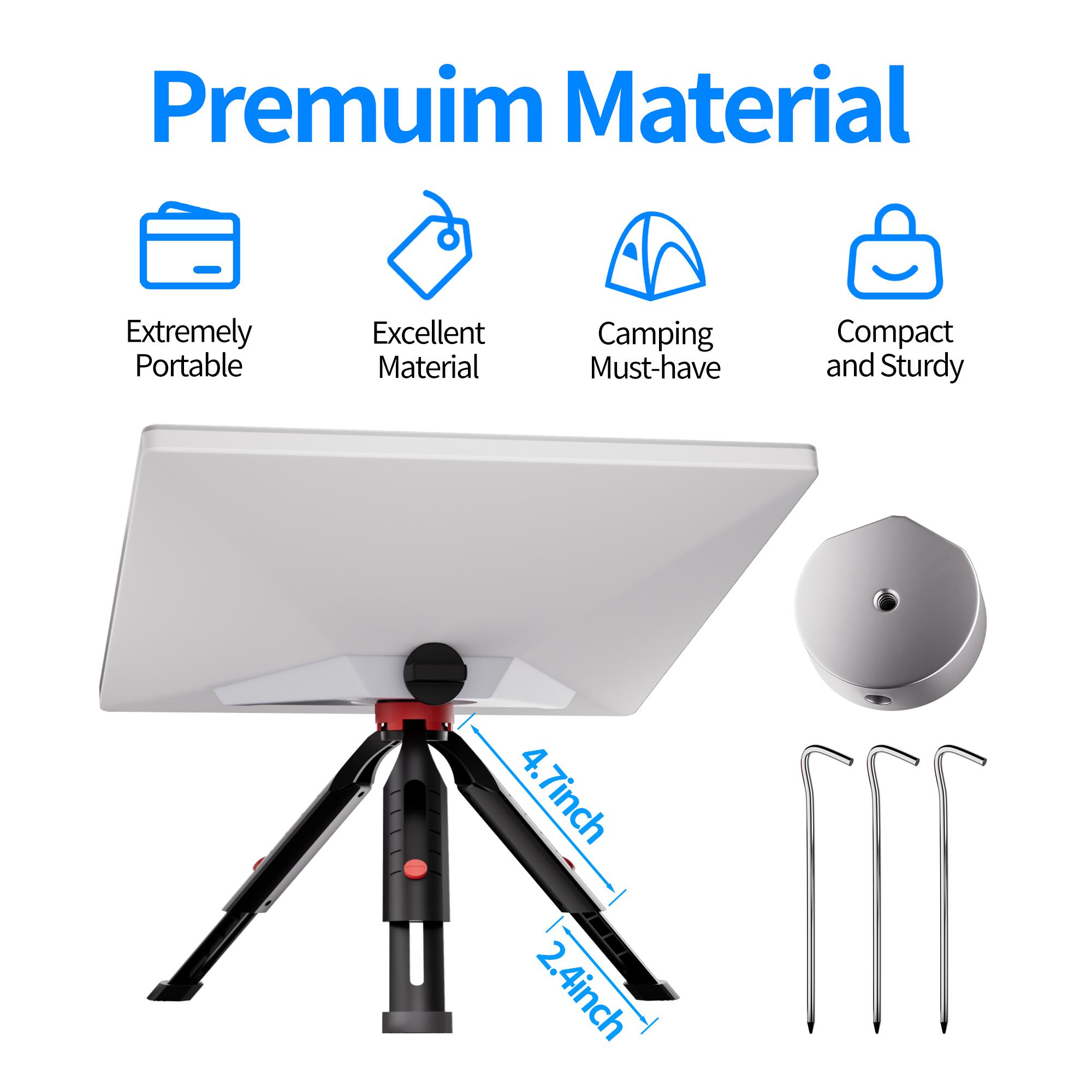 MINI-BR13 7.1? Starlink Mini Extendable Tripod with Tripod Adapter and Tent Pegs | Kenya | +254100720022 MINI-BR13 7.1? Starlink Mini Extendable
Tripod with Tripod Adapter and Tent Pegs | Kenya - Image 2