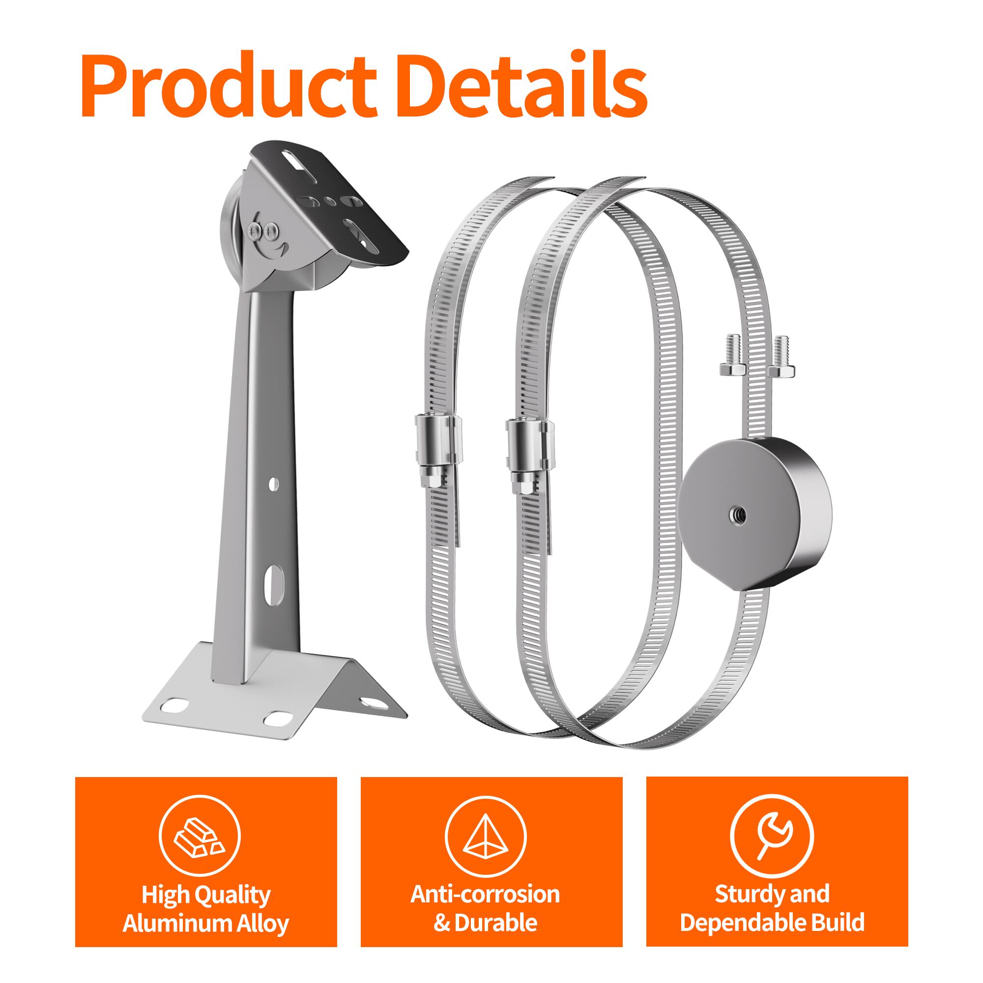 MINI-BR15 Starlink Mini Pole and Beam Mount – Stainless Steel with 360° Adjustable Arm | Kenya | +254100720022 MINI-BR15 Starlink Mini Pole and Beam
Mount – Stainless Steel with 360° Adjustable Arm | Kenya - Image 2