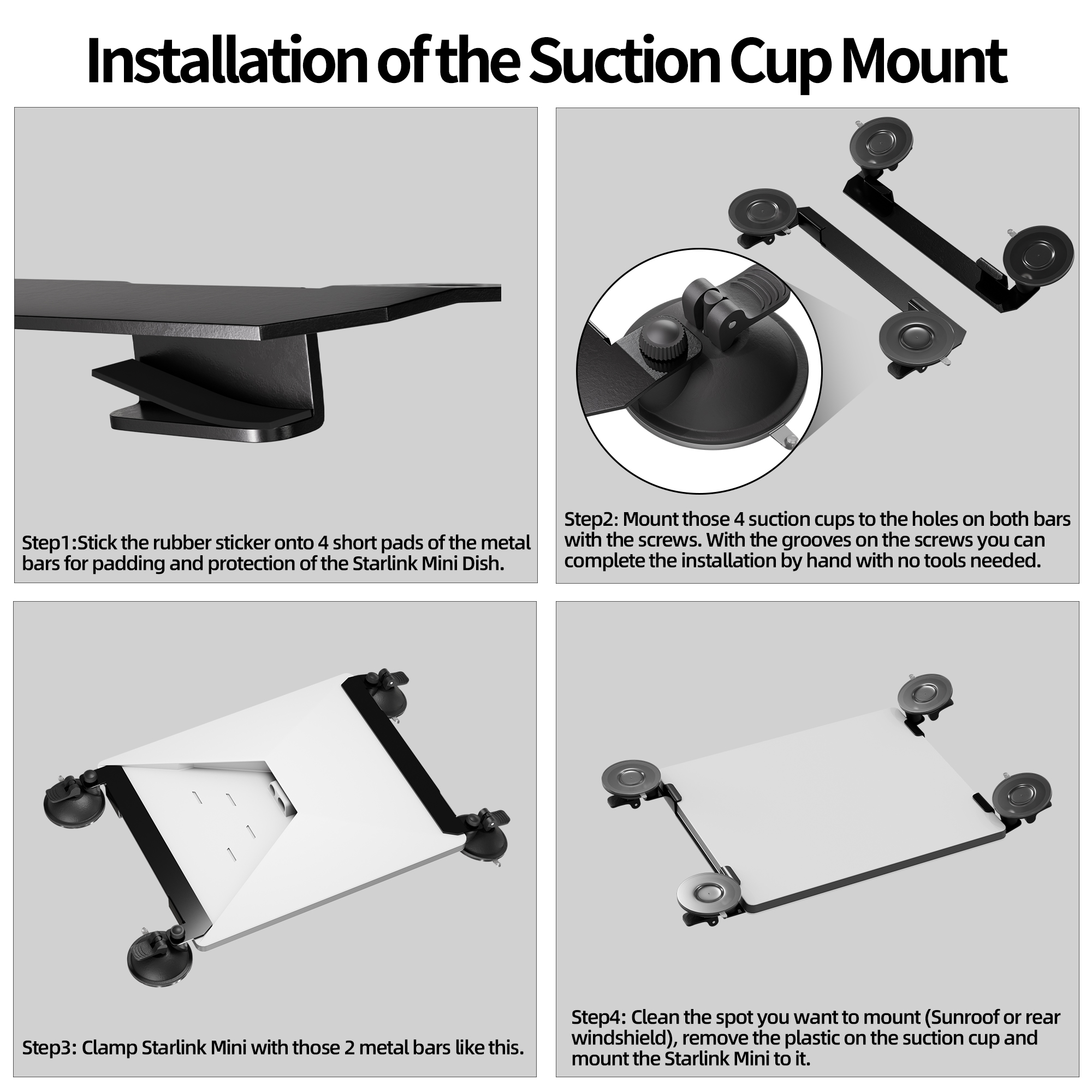 MINI-BR18 Starlink Mini Suction Cup Mount Kit for Car Window & Sunroof Stable Satellite Signal for RVs, Boats and Road Trips | Kenya | +254100720022 MINI-BR18 Starlink Mini Suction Cup Mount
Kit for Car Window & Sunroof Stable Satellite Signal for RVs, Boats and
Road Trips | Kenya - Image 2