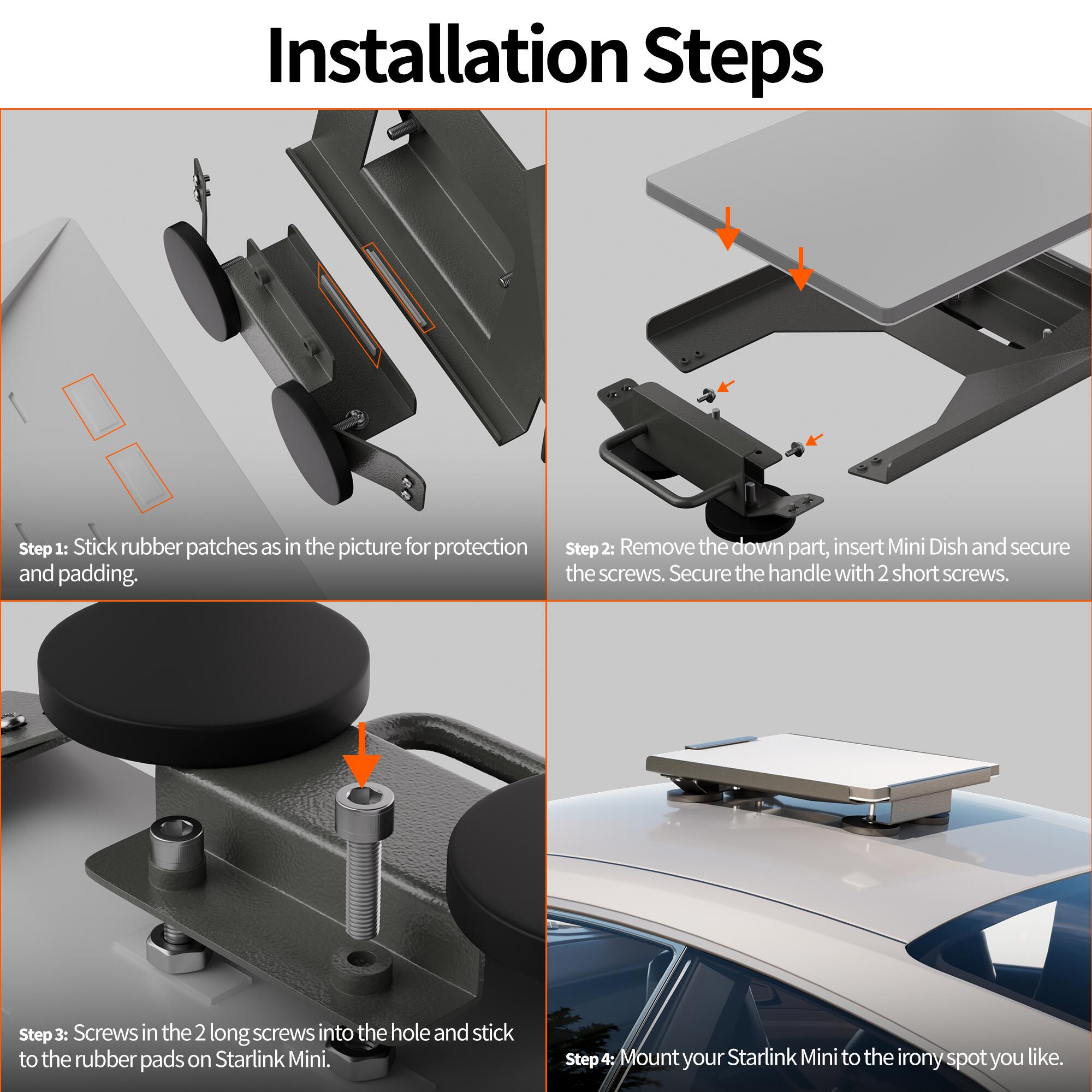 MINI-BR5 Starlink Mini Portable Magnetic Roof Mount with Powerful Magnets and No Drill Installation | Kenya | +254100720022 MINI-BR5 Starlink Mini Portable Magnetic
Roof Mount with Powerful Magnets and No Drill Installation | Kenya - Image 5