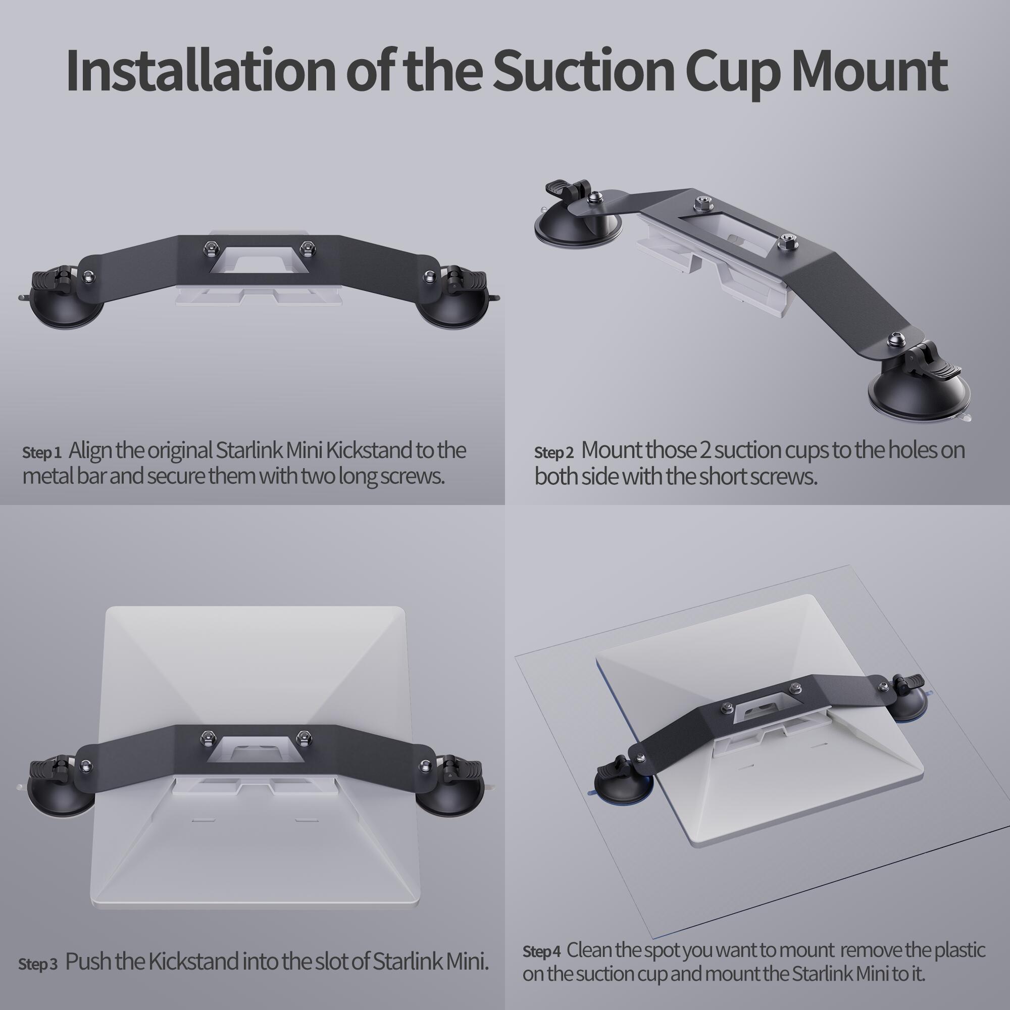 MINI-BR9 Starlink Mini Versatile Dual Suction Cup Mount Compatible with Original Kickstand | Kenya | +254100720022 MINI-BR9 Starlink Mini Versatile Dual
Suction Cup Mount Compatible with Original Kickstand | Kenya - Image 5