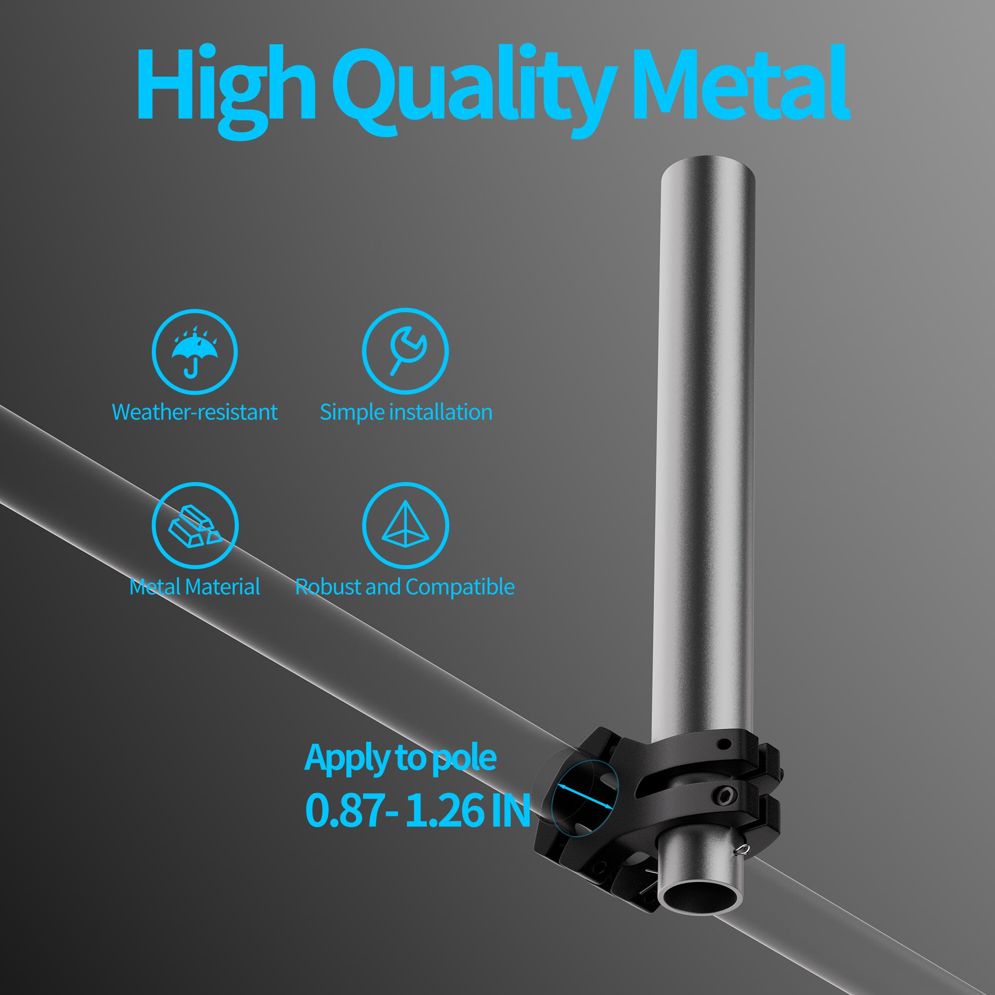 MINI-CM1-L Starlink Mini Pole Mount Kit with Aluminum Alloy Extended Pipe Fits Original Pipe Adapter | Kenya | +254100720022 MINI-CM1-L Starlink Mini Pole Mount Kit
with Aluminum Alloy Extended Pipe Fits Original Pipe Adapter | Kenya - Image 2