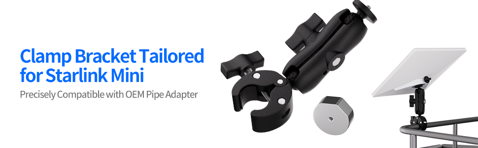 MINI-CM2 Starlink Mini Clamp with Double Ball Head Magic Arm and Tripod Adapter | Kenya | +254100720022 MINI-CM2 Starlink Mini Clamp with Double
Ball Head Magic Arm and Tripod Adapter | Kenya - Image 6