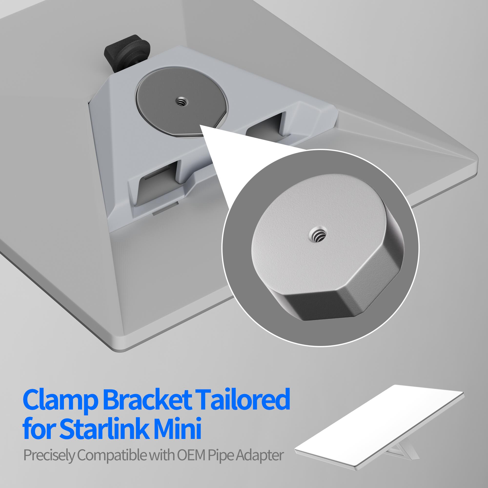 MINI-CM2 Starlink Mini Clamp with Double Ball Head Magic Arm and Tripod Adapter | Kenya | +254100720022 MINI-CM2 Starlink Mini Clamp with Double
Ball Head Magic Arm and Tripod Adapter | Kenya - Image 5