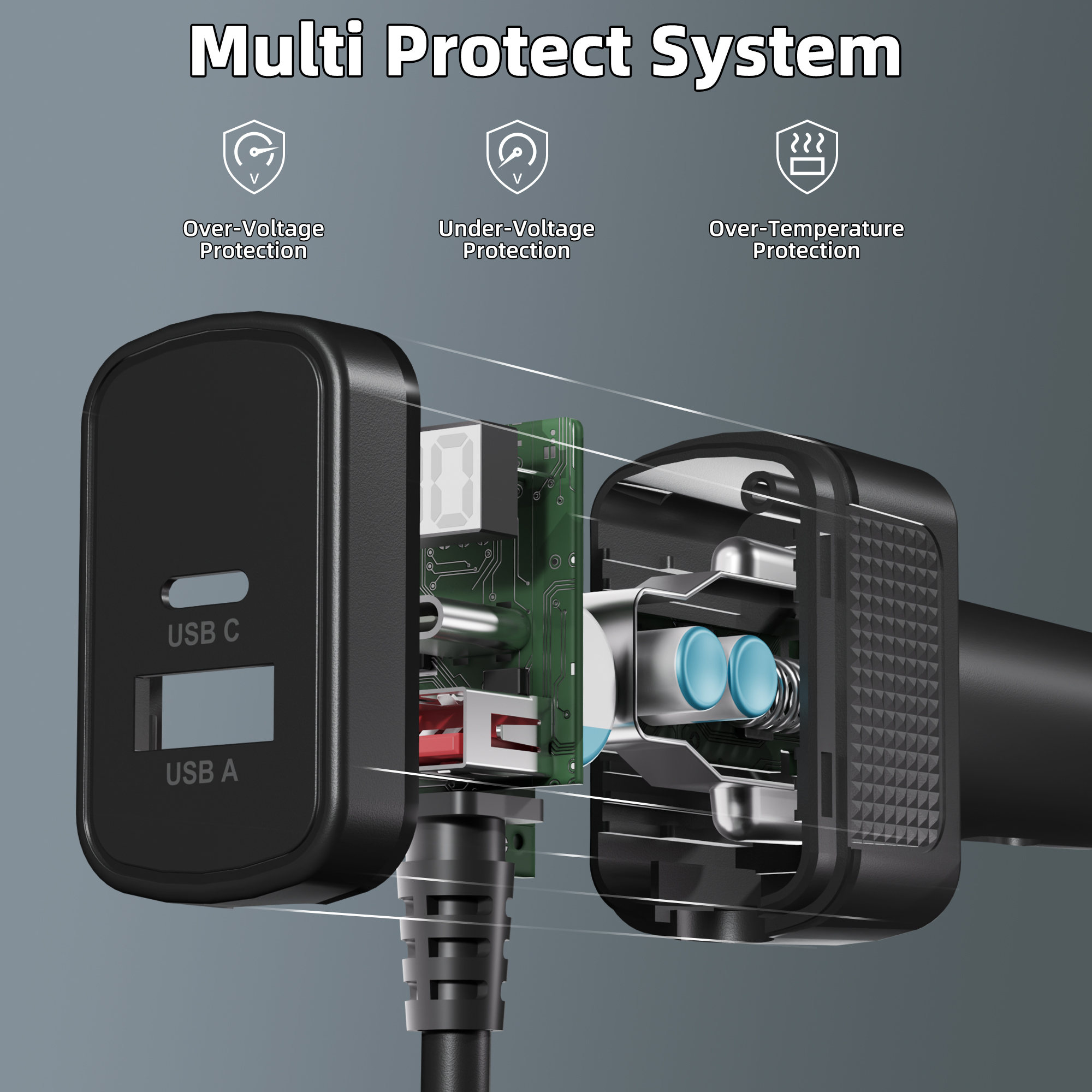 MINI-DC-CIG4 Starlink Mini USB-A/USB-C/DC Output Car Charger with Voltmeter – 9.84FT/3M | Kenya | +254100720022 MINI-DC-CIG4 Starlink Mini USB-A/USB-C/DC
Output Car Charger with Voltmeter – 9.84FT/3M | Kenya - Image 3