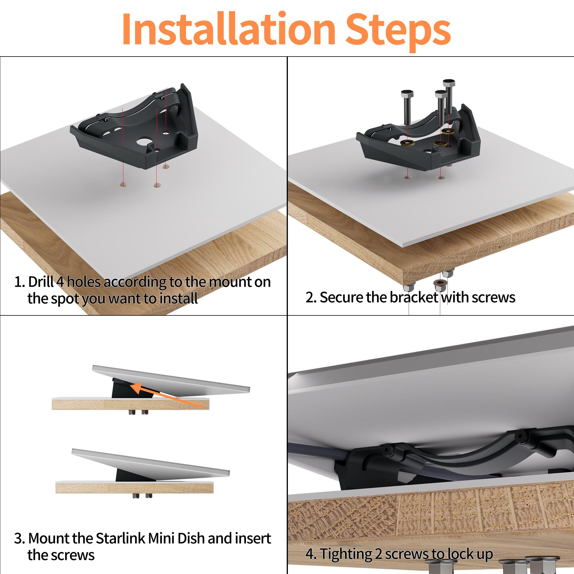 MINI-DM7-TP Starlink Mini Mobility Mount Aluminum Alloy Anti-Theft Kickstand Kit | Kenya | +254100720022 MINI-DM7-TP Starlink Mini Mobility Mount
Aluminum Alloy Anti-Theft Kickstand Kit | Kenya - Image 5