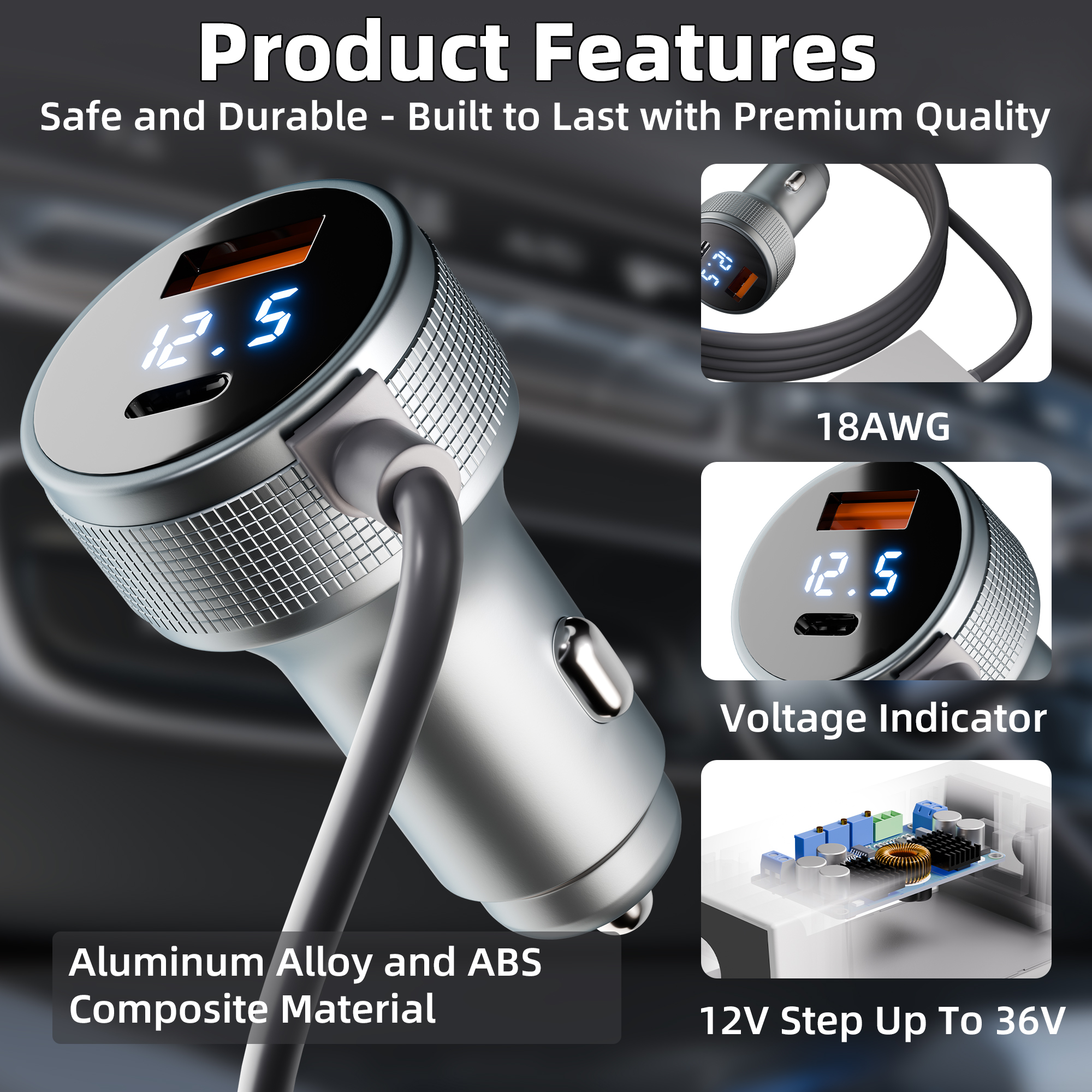 MINI-POW-CIG2 Starlink Mini Car Charger 12V/24V to 36V DC Step-Up Converter with 45W PD & QC 3.0 USB Ports | Kenya | +254100720022 MINI-POW-CIG2 Starlink Mini Car Charger
12V/24V to 36V DC Step-Up Converter with 45W PD & QC 3.0 USB Ports |
Kenya - Image 4