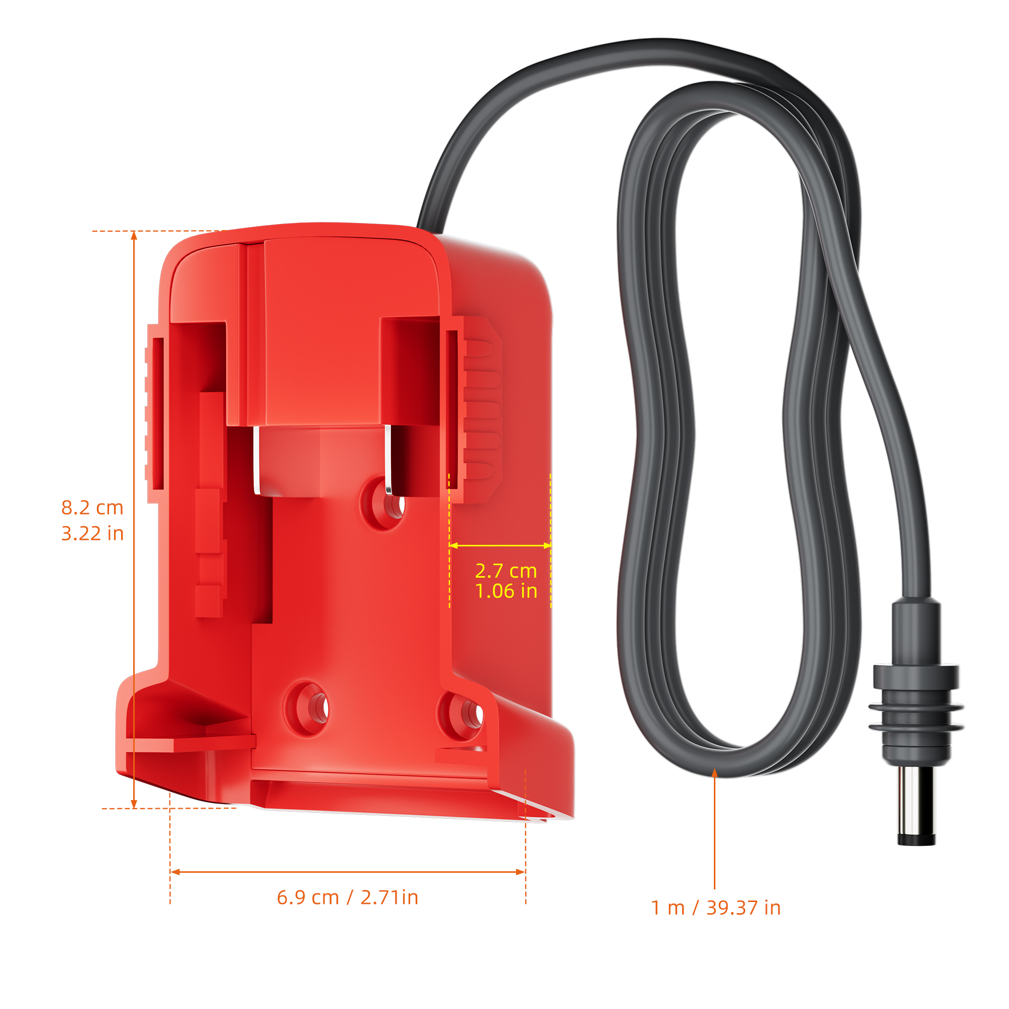 MWK-W1+DC2.1-1M Starlink Mini DC Power Cable with Milwaukee 18V Battery Adapter – 3.28FT/1M | Kenya | +254100720022 MWK-W1+DC2.1-1M Starlink Mini DC Power
Cable with Milwaukee 18V Battery Adapter – 3.28FT/1M | Kenya - Image 2