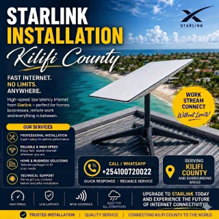 Professional Starlink Installers Kilifi
  County