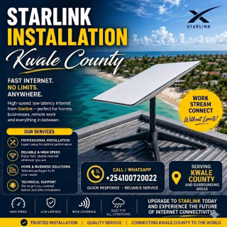 Professional Starlink Installers Kwale
  County