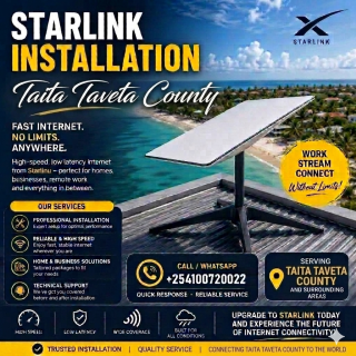 Professional Starlink Installers Taita Taveta County | +254100720022