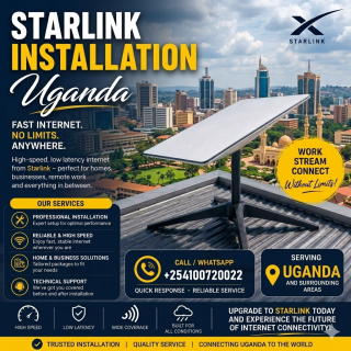 Professional Starlink Satellite Internet Installation Services in Uganda
