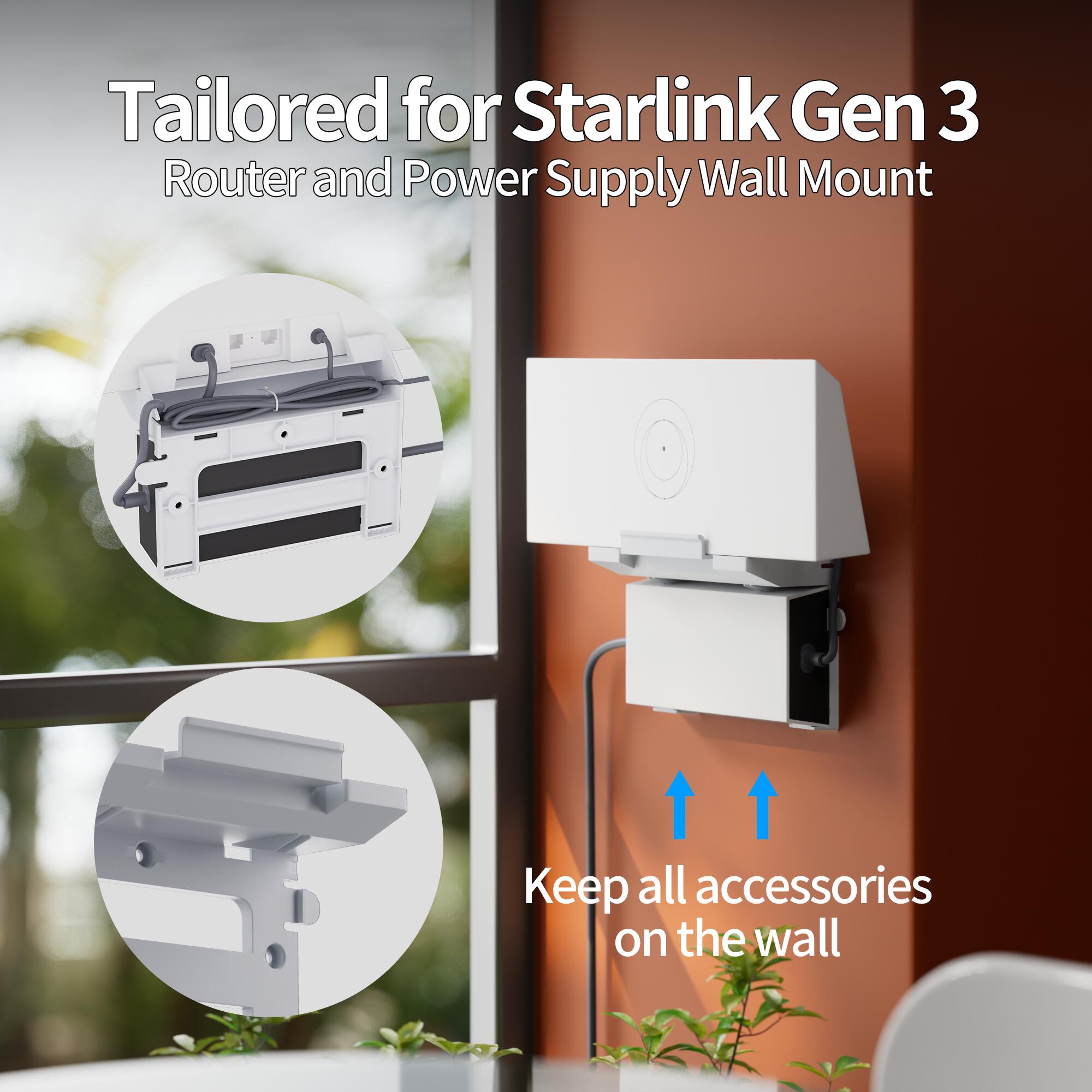 Gen3-R3 Starlink Gen 3 Router Wall Mount with Standard Power Supply Mount | Kenya | +254100720022 Gen3-R3 Starlink Gen 3 Router Wall Mount
with Standard Power Supply Mount | Kenya - Image 4