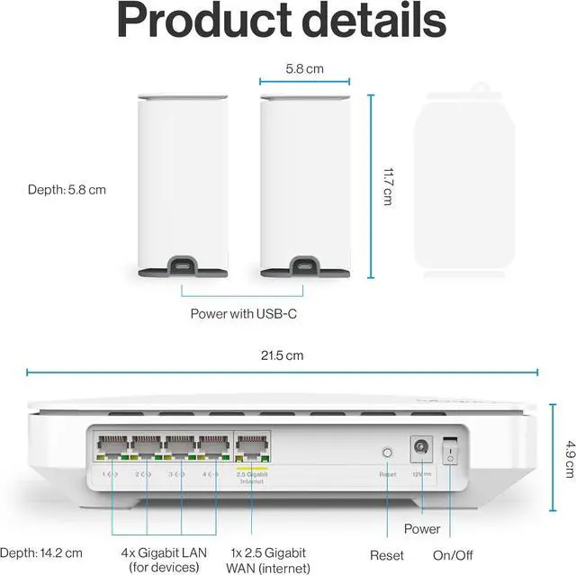 Linksys Multi-gig Micro Mesh WiFi 6 System | Connect 100+ Devices | Up to 5,000 Sq Ft | Speeds of up to 3.0 Gbps | 3Pk | No App Required | 2024 Release | +254100720022 Linksys Multi-gig Micro Mesh WiFi 6 System | Connect 100+ Devices | Up to 5,000 Sq Ft | Speeds of up to 3.0 Gbps | 3Pk | No App Required | 2024 Release - Image 6
