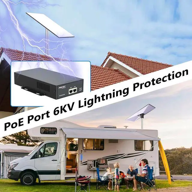 Starlink Gen 3 PoE Injector Gigabit, 3 in 1 Starlink Ethernet Adapter Gen 3 with 6KV (10/700us) Surge Protection, 100-240Vac Input & 150W 55V Output for Starlink V3, PT-PSE109GXRN | +254100720022 Starlink Gen 3 PoE Injector Gigabit, 3 in 1 Starlink Ethernet Adapter Gen 3 with 6KV (10/700us) Surge Protection, 100-240Vac Input & 150W 55V Output for Starlink V3, PT-PSE109GXRN - Image 4