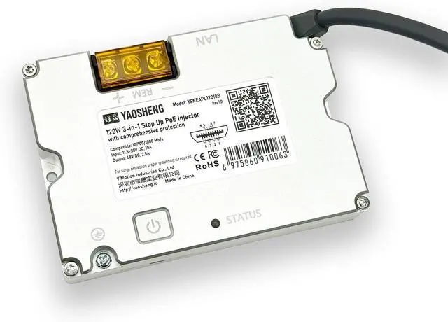 120W 3-in-1 Step Up PoE Injector with Comprehensive Protection for Standard Actuated Starlink | +254100720022 120W 3-in-1 Step Up PoE Injector with Comprehensive Protection for Standard Actuated Starlink - Image 3