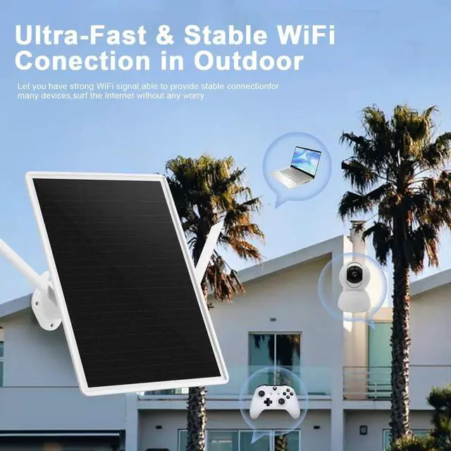 Solar Powered 4G LTE Modem Router with SIM Card Slot, 50M WiFi Range, IP66 Waterproof, 15W and 20000mAh Battery Built-in, Design for Yards,campings and Outdoor Area | +254100720022 Solar Powered 4G LTE Modem Router with SIM Card Slot, 50M WiFi Range, IP66 Waterproof, 15W and 20000mAh Battery Built-in, Design for Yards,campings and Outdoor Area - Image 2