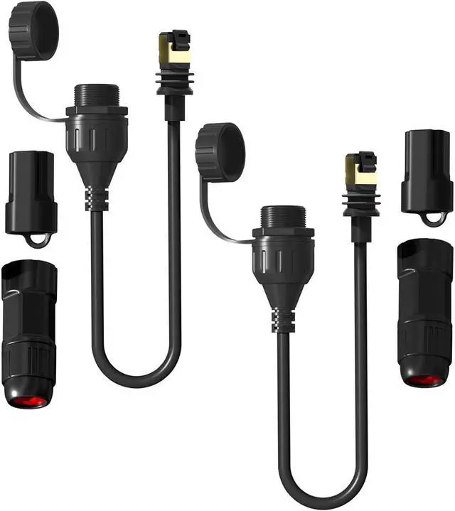 BarBaren Starlink Ethernet Adapter Gen 3/Mini, Waterproof Starlink V3/Mini Ethernet Cable Extension SPX to RJ45 Adapters Connectors for V3 (Rev.4) Dish and Router Waterproof - 2 Packs | +254100720022 BarBaren Starlink Ethernet Adapter Gen 3/Mini, Waterproof Starlink V3/Mini Ethernet Cable Extension SPX to RJ45 Adapters Connectors for V3 (Rev.4) Dish and Router Waterproof - 2 Packs