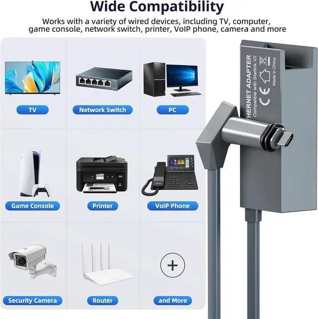 Ethernet Adapter for Starlink Gen 2 (Plug and Play), for Starlink utr-211 Router Ethernet Dongle, Fast & Stable Connection for Starlink Standard Actuated Gen2 Splitter RJ45 Wired Network Extender | +254100720022 Ethernet Adapter for Starlink Gen 2 (Plug and Play), for Starlink utr-211 Router Ethernet Dongle, Fast & Stable Connection for Starlink Standard Actuated Gen2 Splitter RJ45 Wired Network Extender - Image 5