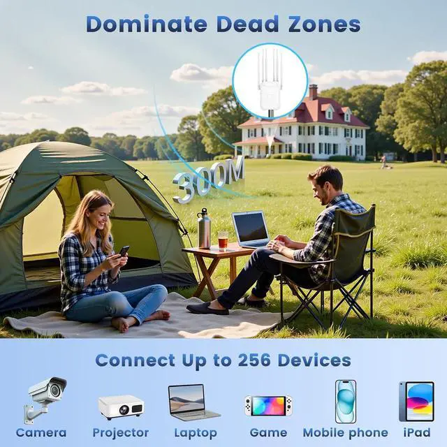 AX3000 Outdoor WiFi 6 Extender, Long Range Outdoor WiFi Extender Signal Booster, IP67 Weatherproof Outdoor Wireless Access Point with PoE, 2.5Gbps Gigabit Ports for Farm, Yard, RV, Starlink | +254100720022 AX3000 Outdoor WiFi 6 Extender, Long Range Outdoor WiFi Extender Signal Booster, IP67 Weatherproof Outdoor Wireless Access Point with PoE, 2.5Gbps Gigabit Ports for Farm, Yard, RV, Starlink - Image 3