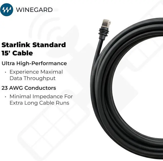 Winegard Company Starlink Standard 15' Cable | +254100720022 Winegard Company Starlink Standard 15' Cable - Image 3