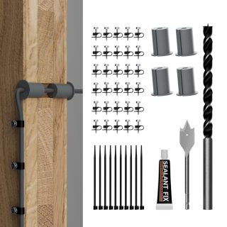 WG-25-KIT Starlink Cable Routing Kit for
  Gen 2/3 & Mini | Complete Wall Pass-Through with Drill Bits, Grommets,
  Clips & Sealant | Kenya
