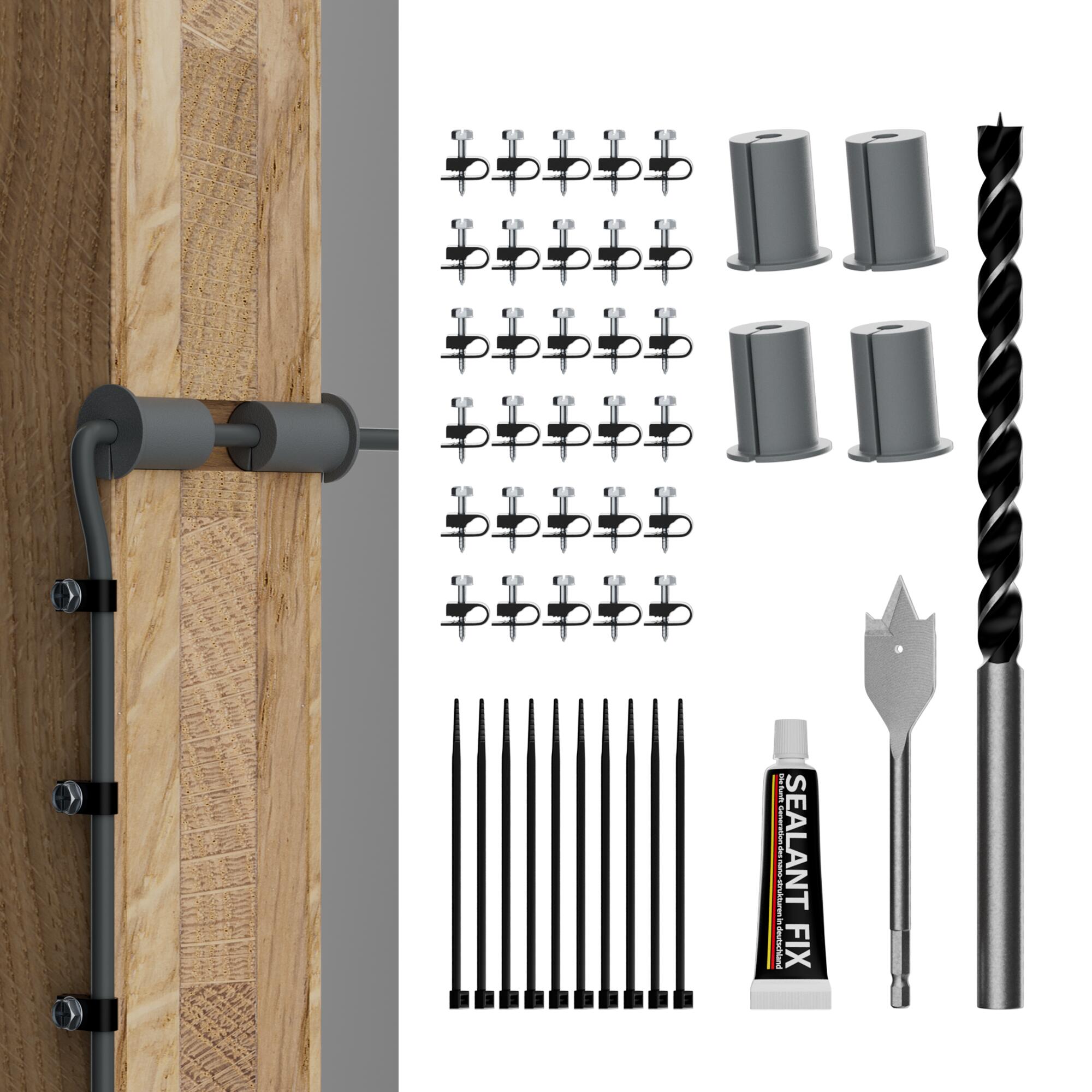 WG-25-KIT Starlink Cable Routing Kit for Gen 2/3 & Mini | Complete Wall Pass-Through with Drill Bits, Grommets, Clips & Sealant | Kenya | +254100720022 WG-25-KIT Starlink Cable Routing Kit for
Gen 2/3 & Mini | Complete Wall Pass-Through with Drill Bits, Grommets,
Clips & Sealant | Kenya