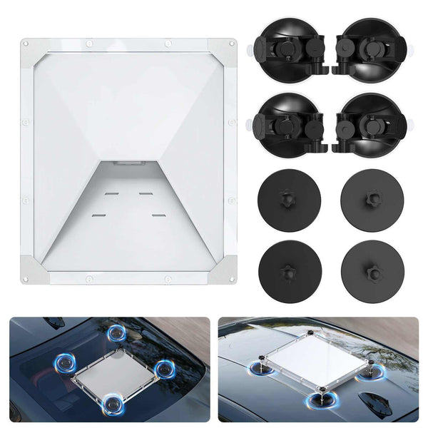 Starlink Mini Dual Magnetic & Suction Cup Roof Mount – Quick-Release UV-Proof Bracket | 110lb Grip + Heavy-Duty Suction for RV, Van, Boat, Truck | +254100720022 Starlink Mini Dual Magnetic & Suction
Cup Roof Mount – Quick-Release UV-Proof Bracket | 110lb Grip + Heavy-Duty
Suction for RV, Van, Boat, Truck
