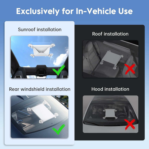 Starlink Mini Car Suction Cup Mount | Interior Sunroof & Window Holder for Starlink Mini/Mini X with Adjustable Bracket | +254100720022 Starlink Mini Car Suction Cup Mount |
Interior Sunroof & Window Holder for Starlink Mini/Mini X with Adjustable
Bracket - Image 4