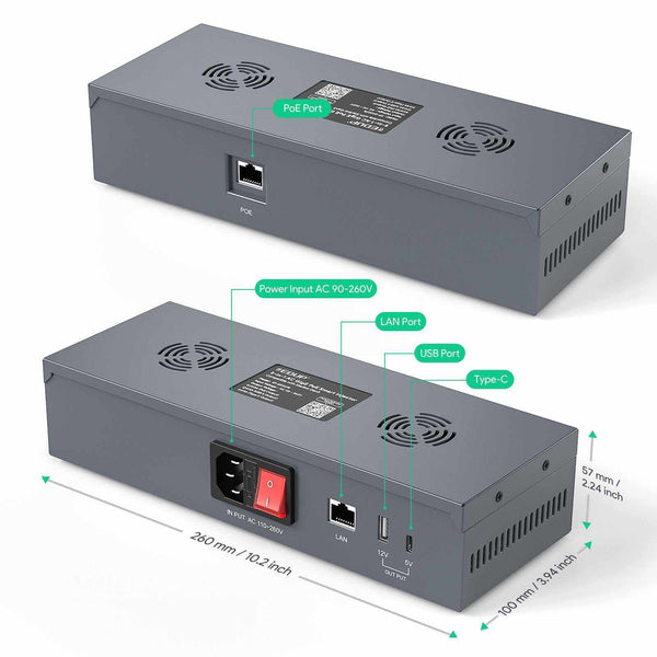 Starlink Gen3 PoE Smart Injector AC Input 200W Gigabit Ethernet Surge & ESD Protection | +254100720022 Starlink Gen3 PoE Smart Injector AC Input
200W Gigabit Ethernet Surge & ESD Protection - Image 8