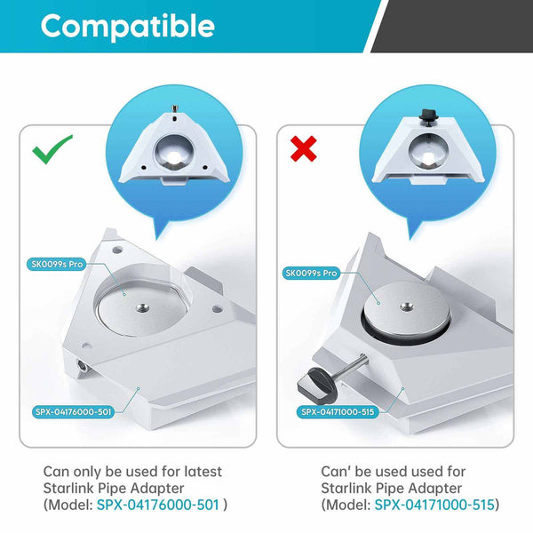 Starlink Mini Tripod Mount Adapter | Aluminum Bracket with 1/4”-20 & 3/8”-16 Threads for Secure Tripod & Clamp Mounting | +254100720022 Starlink Mini Tripod Mount Adapter |
Aluminum Bracket with 1/4”-20 & 3/8”-16 Threads for Secure Tripod &
Clamp Mounting - Image 8