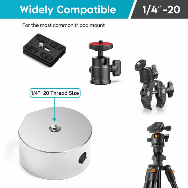 Starlink Mini Tripod Mount Adapter | Aluminum Bracket with 1/4”-20 & 3/8”-16 Threads for Secure Tripod & Clamp Mounting | +254100720022 Starlink Mini Tripod Mount Adapter |
Aluminum Bracket with 1/4”-20 & 3/8”-16 Threads for Secure Tripod &
Clamp Mounting - Image 6