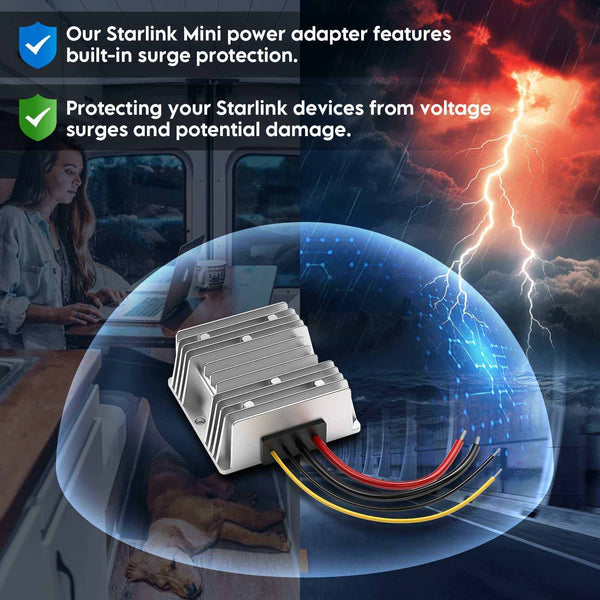 Starlink Mini Power Adapter | DC 12V–28V to 48V 3A Boost Converter for RV, Truck & Outdoor Use | +254100720022 Starlink Mini Power Adapter | DC 12V–28V
to 48V 3A Boost Converter for RV, Truck & Outdoor Use - Image 11