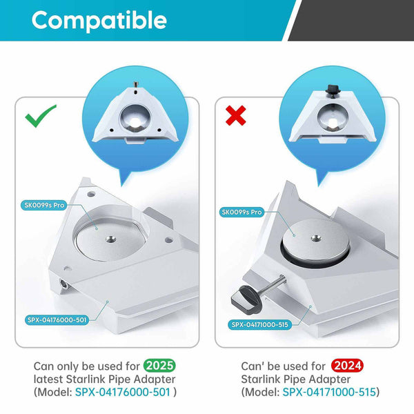 2025 Starlink Mini Adjustable Clamp Mount Kit – Aluminum Alloy Bracket for RV, Camper, Roof Rack, Balcony – Tool-Free & Portable | +254100720022 2025 Starlink Mini Adjustable Clamp Mount
Kit – Aluminum Alloy Bracket for RV, Camper, Roof Rack, Balcony – Tool-Free
& Portable - Image 2